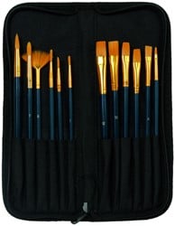 Kwasten set Conda synthetisch 12 stuks  in etui