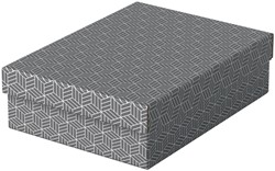 Opberg- en geschenkdoos Esselte home middelgroot 265x100x360mm grijs 3 stuks