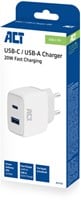 Oplader ACT 20w 2-poorts usb a+c wit-3