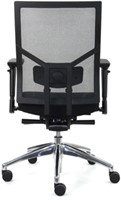 Zit-Xpert Work Comfort NEN 1335 zwart mesh-aluminium kruisvoet-3