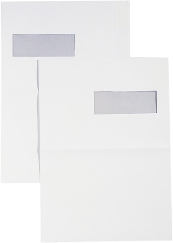 Envelop Hermes akte C4 229x324mm venster 4x11links zelfklevend 250 stuks-2