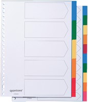 Tabbladen Quantore 23-gaats 5-delig assorti tabs PP-2