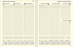 Agenda's weekoverzicht met spiraal