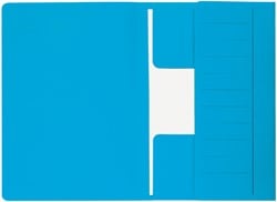 Dossiermap Secolor  Mammoet folio 3 kleppen 270gr blauw