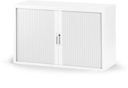 Ecotec roldeurkasten h74xb120x45 (incl 1 legbord zwart ec74-1200) wit 9003