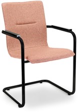 Zit-Xpert Meet stoel 300 zachtroze - zwart frame