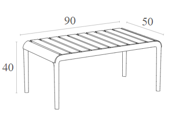 Paris lounge table olive green-2
