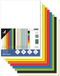 Papier Kangaro A4 160 grams pak à 50 vel (10x5) assorti