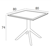 Sky table 80 dark grey-2