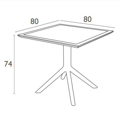 Sky table 80 dark grey-2